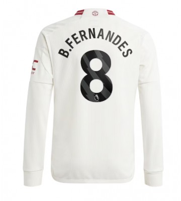 Manchester United Bruno Fernandes #8 Tredje trøje 2023-24 Lange ærmer